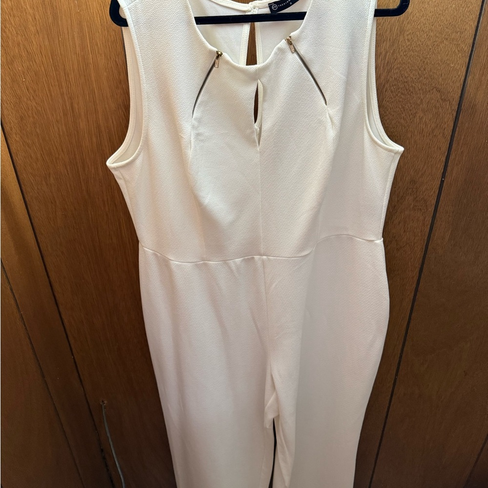 Fashion to Figure Elegant Cream Jumpsuit
